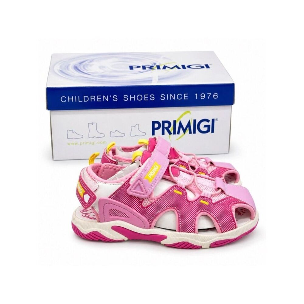 Girls Pink Closed Toe Sport Sandals EU 34 Kids Water Shoes Primigi Hook Loop